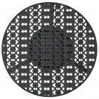 Table de bistro noir 40x70 cm métal