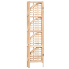 Étagère armoire meuble design étagère d'angle bois de cèdre 110 cm 