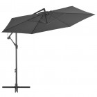 Vidaxl parasol en porte-à-feux avec poteau aluminium 300 cm anthracite