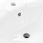 Vidaxl lavabo autoportant avec socle en céramique blanc 58x51x20 cm