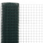 Grillage Acier avec revêtement en PVC 10x1,5 m Vert