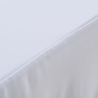 Nappes élastiques de table avec jupon 2 pcs 120x60,5x74cm blanc