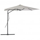 Vidaxl parasol d'extérieur avec poteau en acier 300 cm sable