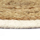 Napperons 4 pcs naturel plain 38 cm rond jute et coton