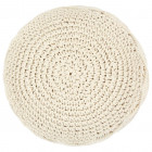 Pouf fait à la main en macramé 45 x 30 cm Coton