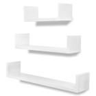 Étagère design murales 6 pcs blanc