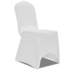 Housse blanche extensible pour chaise 50 pièces