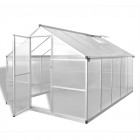 Serre renforcée en aluminium avec cadre de base 7,55 m²