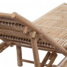 Chaise longue réglable bambou