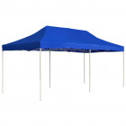 Tente de réception pliable Aluminium 6 x 3 m Bleu