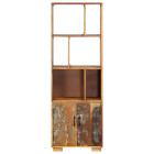 Étagère armoire meuble design bibliothèque 180 cm bois de récupération solide 