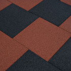 Carreaux de protection antichoc caoutchouc 50x50x3cm - 18 pièces - Couleur au choix