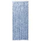 Moustiquaire bleu blanc et argenté 90x220 cm chenille