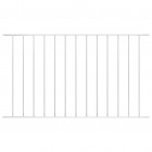 Panneau de clôture Acier enduit de poudre 1,7x0,75 m Blanc