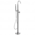 Robinet de baignoire sur pied acier inoxydable 118,5 cm