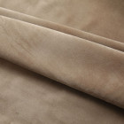 Rideau occultant avec crochets velours beige 290x245 cm