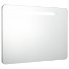  Armoire de salle de bain à miroir LED 80x9,5x55 cm