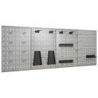 Panneaux perforés muraux 4 pcs 40x58 cm acier