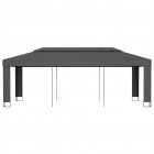 Tonnelle avec toit double 3x6 m Anthracite