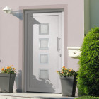 Porte d'entrée blanc - Ouverture à droite - Dimensions au choix