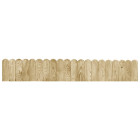 Rouleaux de bordure 2 pcs 120 cm bois de pin imprégné - Couleur au choix