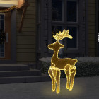 Décoration de Noël de renne avec maille 306 LED 60x24x89 cm