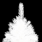 Sapin de Noël artificiel avec support Blanc 210 cm PE