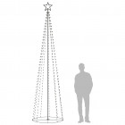 Sapin de Noël cône 400 LED blanc chaud 100x360 cm