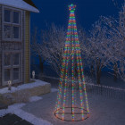Sapin de Noël cône 752 LED colorées 160x500 cm