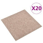 Dalles de tapis de sol 20 pcs 5 m² 50x50 cm - Couleur au choix