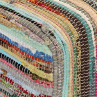 Banc 160 cm multicolore tissu chindi