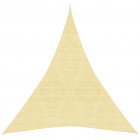 Voile d'ombrage 160 g/m² beige 5x7x7 m pehd