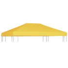 Toile de toit de belvédère 270 g/m² 4x3 m jaune
