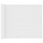 Écran de balcon blanc 75x500 cm tissu oxford