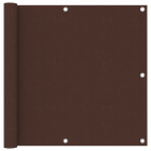 Écran de balcon marron 90x600 cm tissu oxford