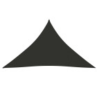 Voile toile d'ombrage parasol tissu oxford triangulaire 3 x 3 x 4,24m anthracite helloshop26 02_0009832