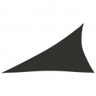 Voile de parasol tissu oxford triangulaire 4x5x6,4 m anthracite