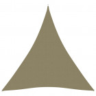 Voile de parasol tissu oxford triangulaire 3x4x4 m beige
