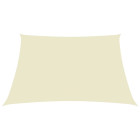 Voile toile d'ombrage parasol tissu oxford rectangulaire 6 x 7 m crème helloshop26 02_0009736