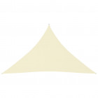 Voile de parasol tissu oxford triangulaire 2,5x2,5x3,5 m crème