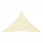 Voile de parasol tissu oxford triangulaire 4x4x5,8 m crème