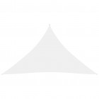 Voile de parasol tissu oxford triangulaire 5x5x6 m blanc