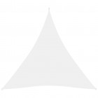 Voile de parasol tissu oxford triangulaire 6x6x6 m blanc