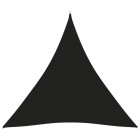 Voile de parasol tissu oxford triangulaire 6x6x6 m noir