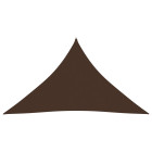 Voile toile d'ombrage parasol tissu oxford triangulaire 3,5 x 3,5 x 4,9 m marron helloshop26 02_0009808