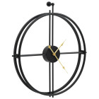 Horloge murale noir 52 cm fer industriel