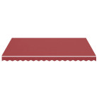 Tissu de remplacement pour auvent bordeaux rouge 4x3 m