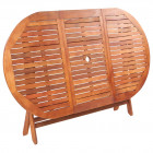 Table de jardin pliable 160x85x75 cm bois d'acacia massif