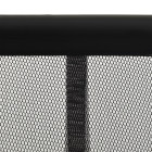Moustiquaire avec rideau en maille noir 100x220 cm polyester