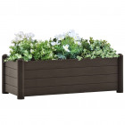 Jardinière de jardin pp moka 100x43x35 cm